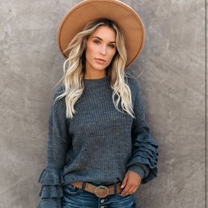 New Vici Ruffled Feathers Sweater